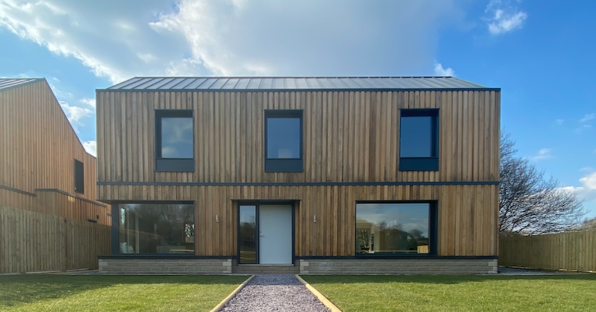 One of Pure Haus’s most recently completed sustainable housing projects at Oakenshaw, Bradford.