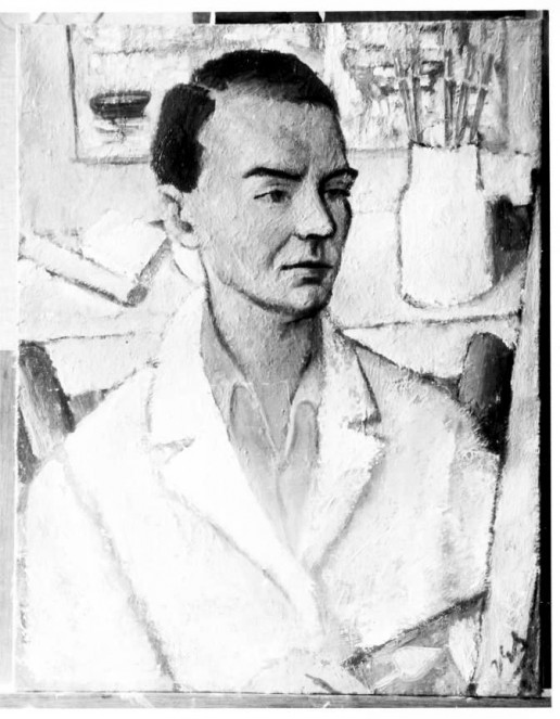 A self-portrait of the Hungarian artist, Jean-Georges Simon. Credit: Robert Waterhouse.