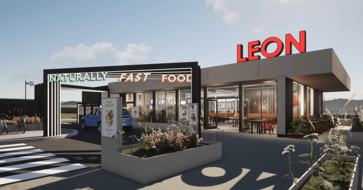 Visuals of the first Leon drive-thru in Leeds. Picture: Leon Restaurants.