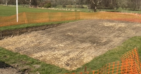 The new boules courts in Darley are set to be completed this week