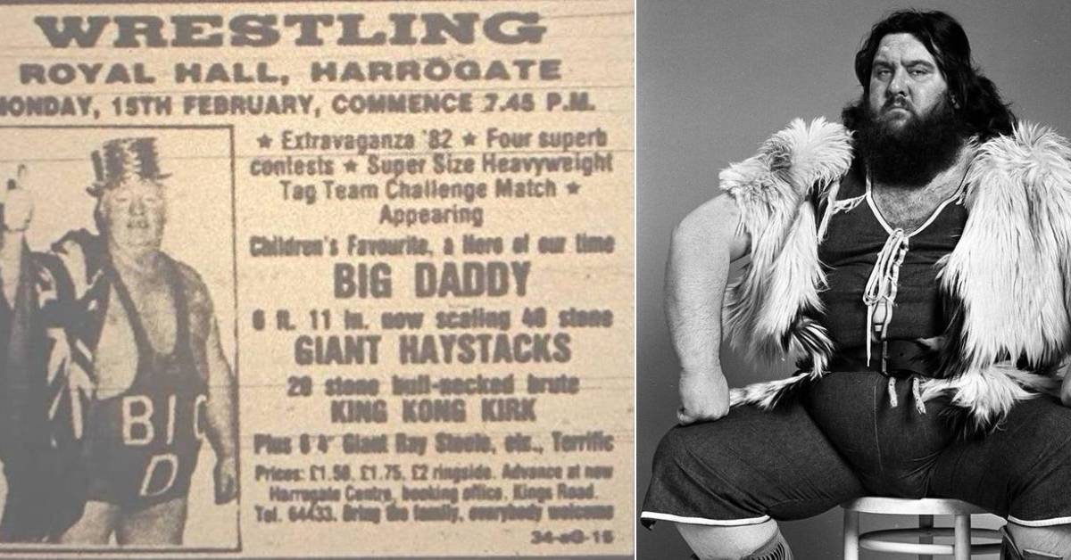 When legendary wrestlers Big Daddy and Giant Haystacks came to Harrogate