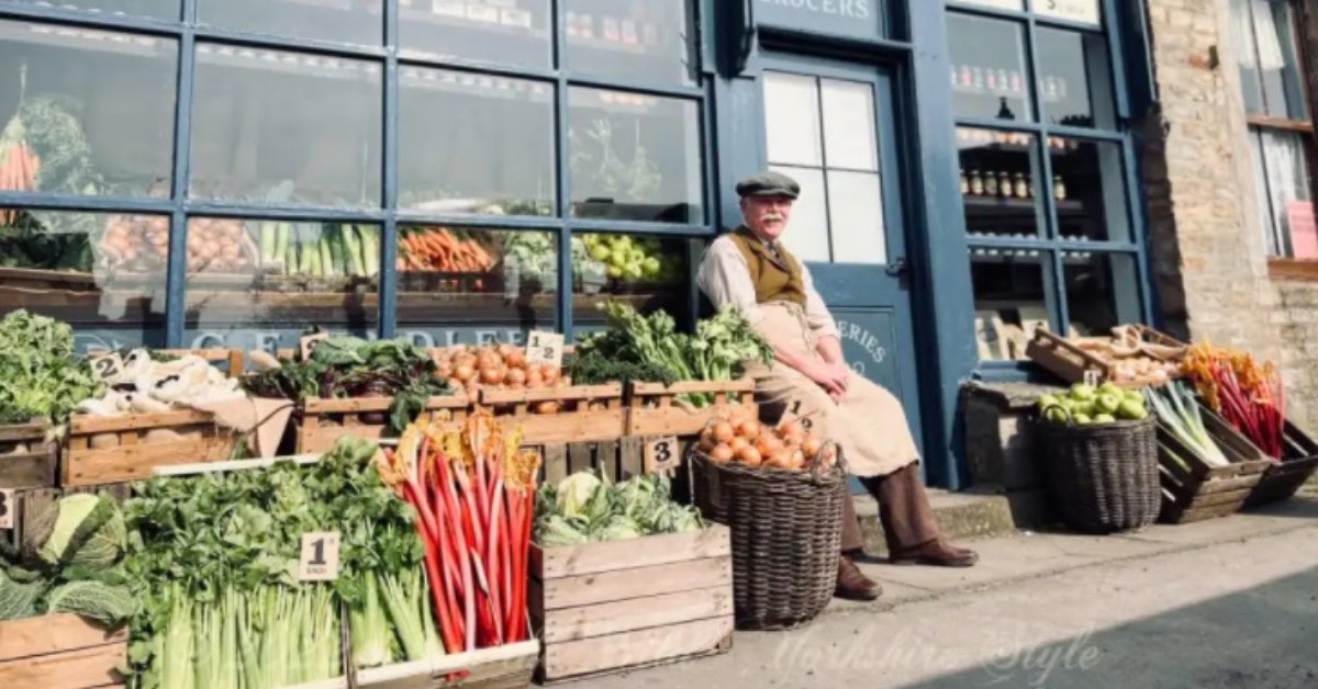 G F Endleby Grocers, as seen in Channel 5's All Creatures Great and Small. Picture: Into the Wild Yorkshire Style.
