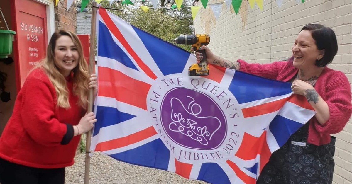 Knaresborough Business Collective is adorning the town with jubilee flags