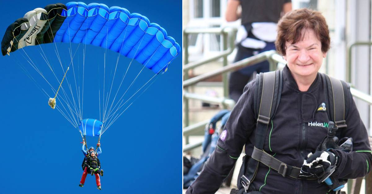 Knaresborough daredevil, 70, performs 50th skydive