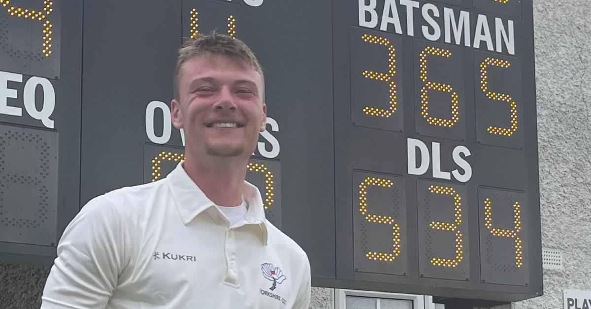 Harrogate’s Finlay Bean makes cricket history by scoring 441