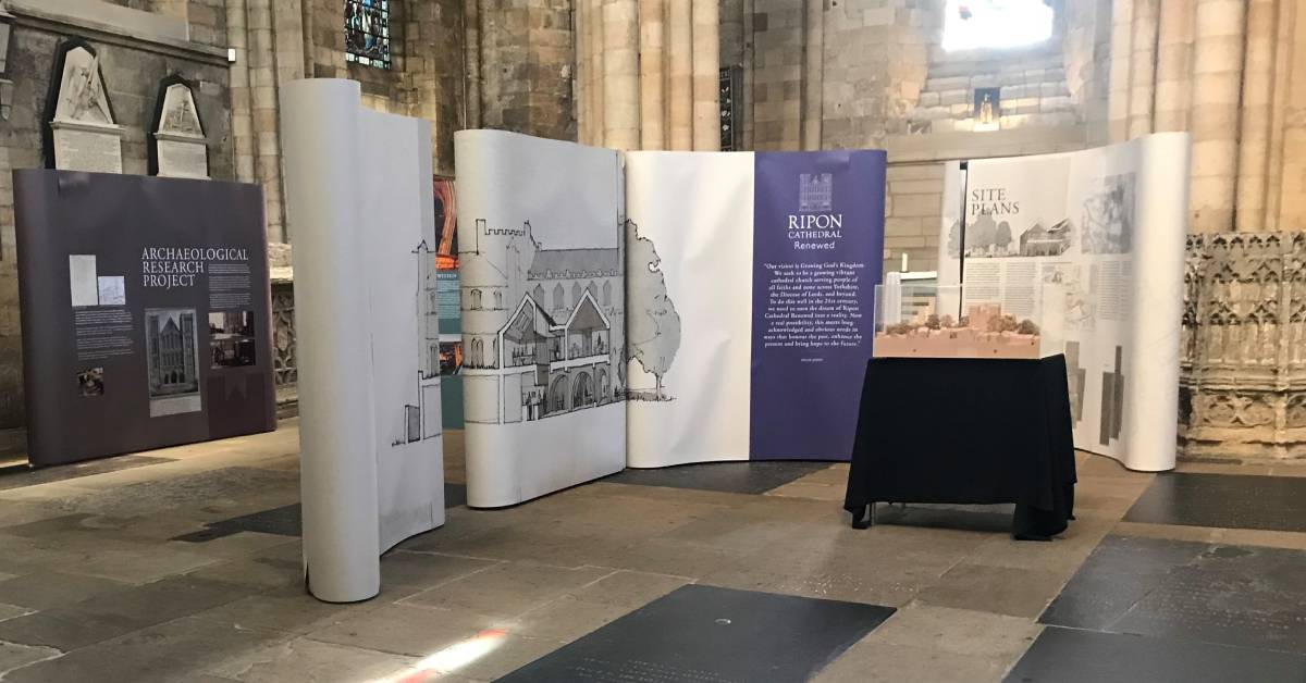Ripon Cathedral plans on display