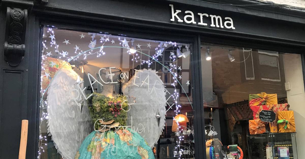 Karma Christmas window