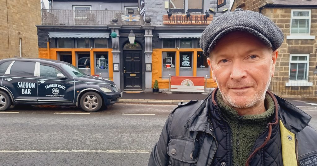 Photo of Charlie Tinker, owner of Charlie's Place on Otley Road in Harrogate, who says the council's demands that he remove all chairs, tables and heaters from in front of his pub to make way for a cycle path are "unreasonable".