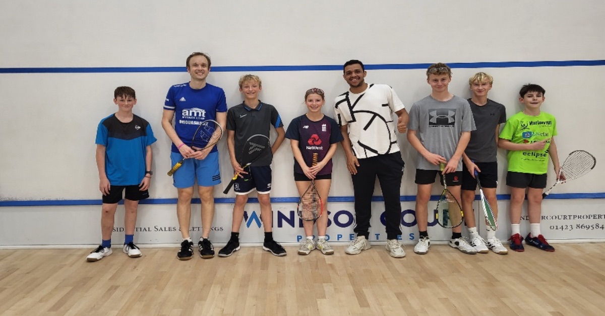 Harrogate sports club hosts world renowned squash players 