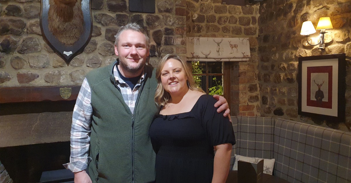 Photo of Steve Mortimer and Fay Howell, the new proprietors of The Staveley Arms at North Stainley.