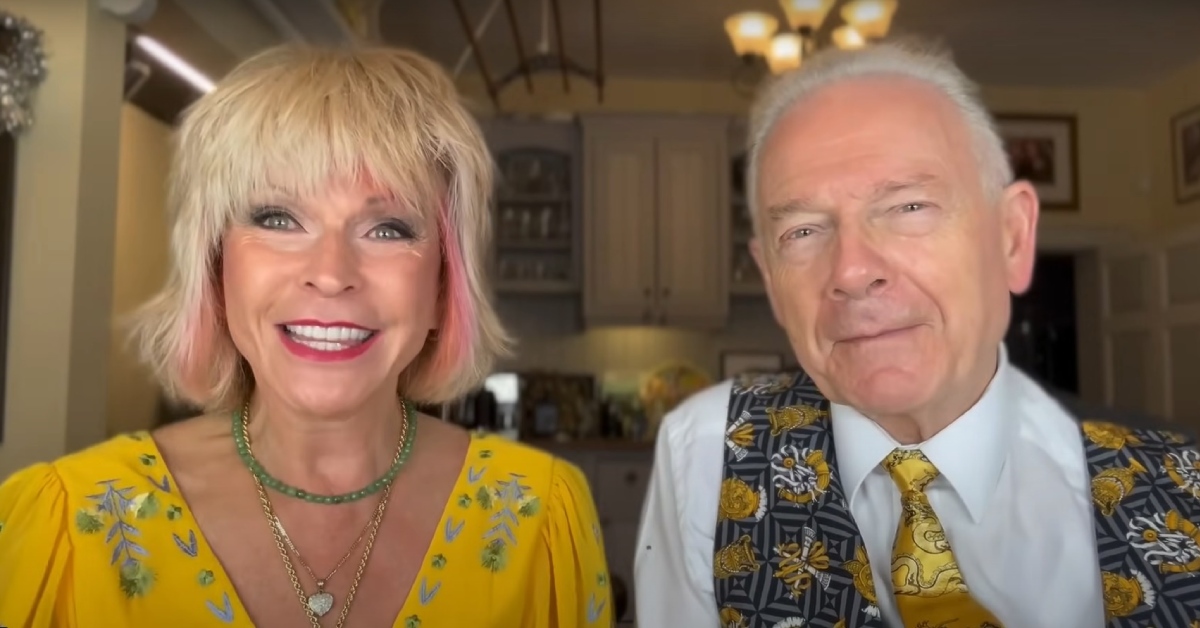Screengrab from a YouTube video of musicians Toyah Willcox and Robert Fripp in which they wax lyrical about Harrogate and Bettys.