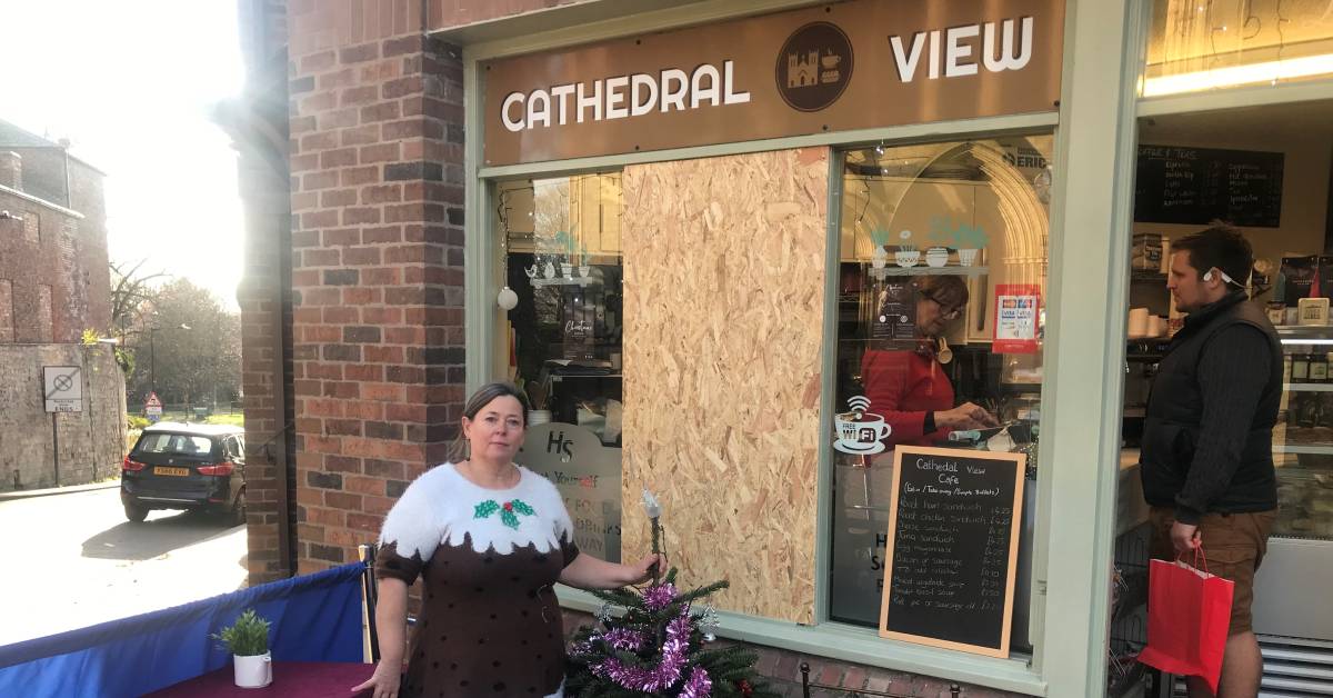 Callous vandal attack on small Ripon cafe