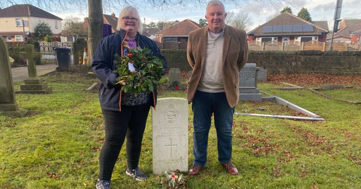 Wreath laid in Killinghall to honour heroic Harrogate airman