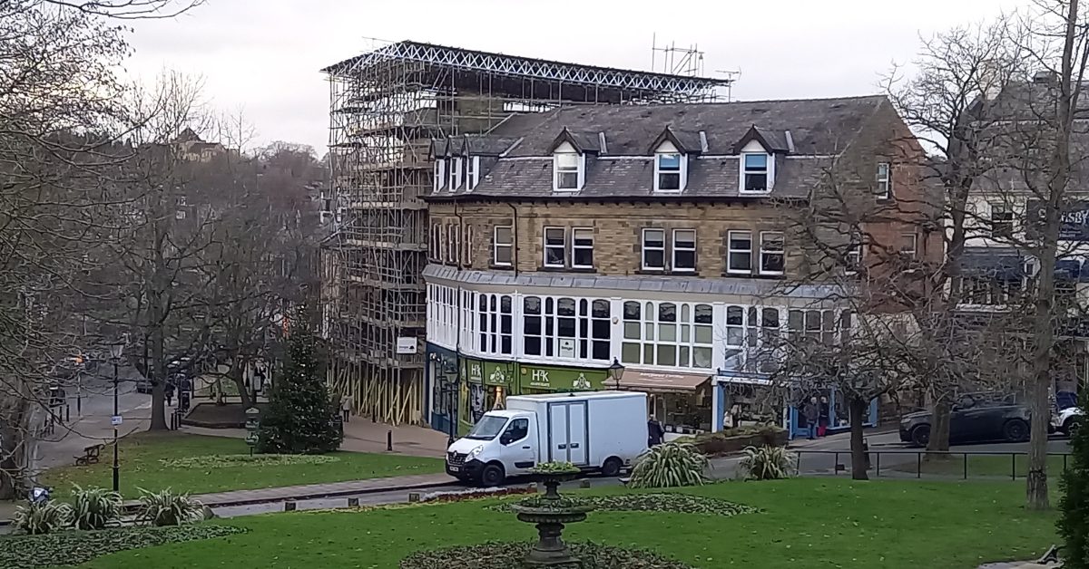 Work begins to convert Harrogate’s Herald Buildings into flats and shops