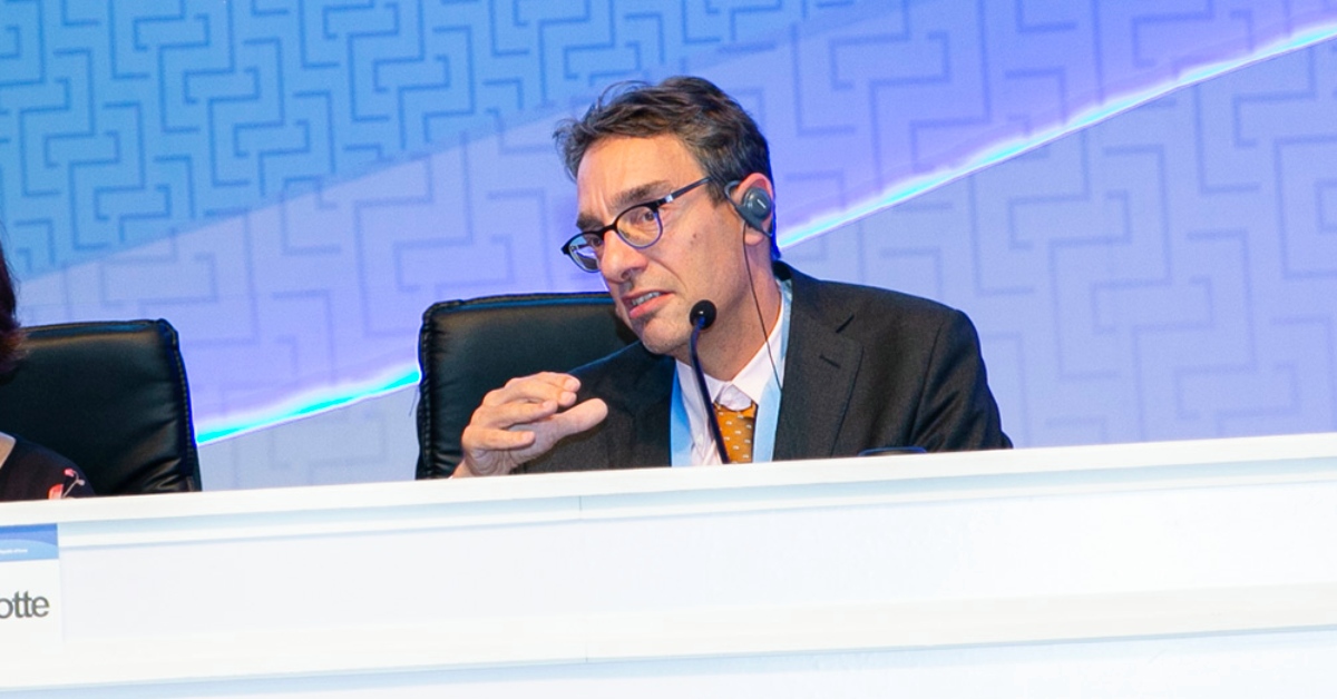 Photo of Harrogate resident Professor Piers Forster, who is interim chair of the government's Climate Change Committee, at the meeting in Incheon, South Korea, to approve the ​IPCC's 1.5C report in 2018.